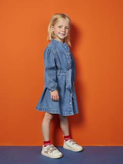 -Robe fille en jean 