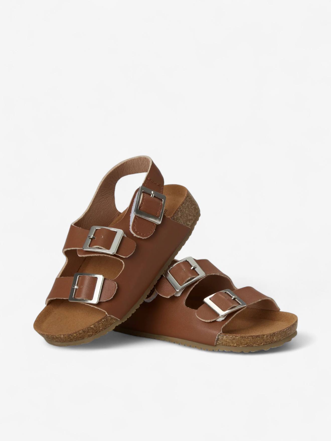 Sandales Chill Enfant En Cuir Vegan Brown (Babymocs) - Image 1