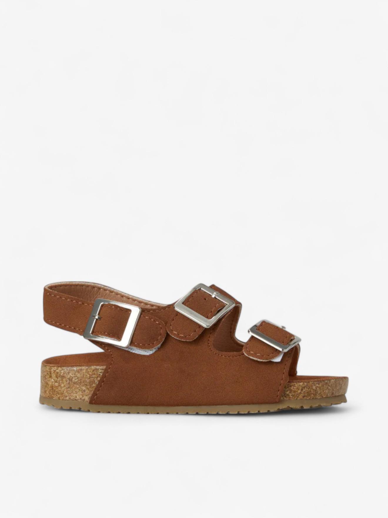 Sandales Vacay Enfant En Cuir Vegan Light Brown
