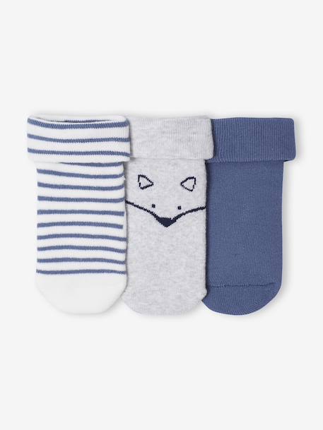 Bébé-Lot de 3 paires de chaussettes « renard » bébé garçon
