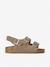 Sandales vacay enfant en cuir vegan Beige+Brown+Green+Light brown+Mustard+Purple+Red 1 - vertbaudet enfant 