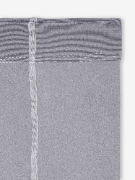 Legging collant fille maille polaire bleu+gris chiné+gris perle+mauve+noir 9 - vertbaudet enfant 
