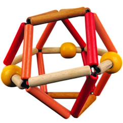Balle de préhension en bois bass & bass fruity grabber  - vertbaudet enfant