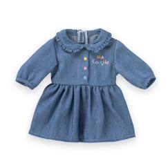 Jouet-Poupons et poupées-Robe denim manches longues pour poupée ma corolle