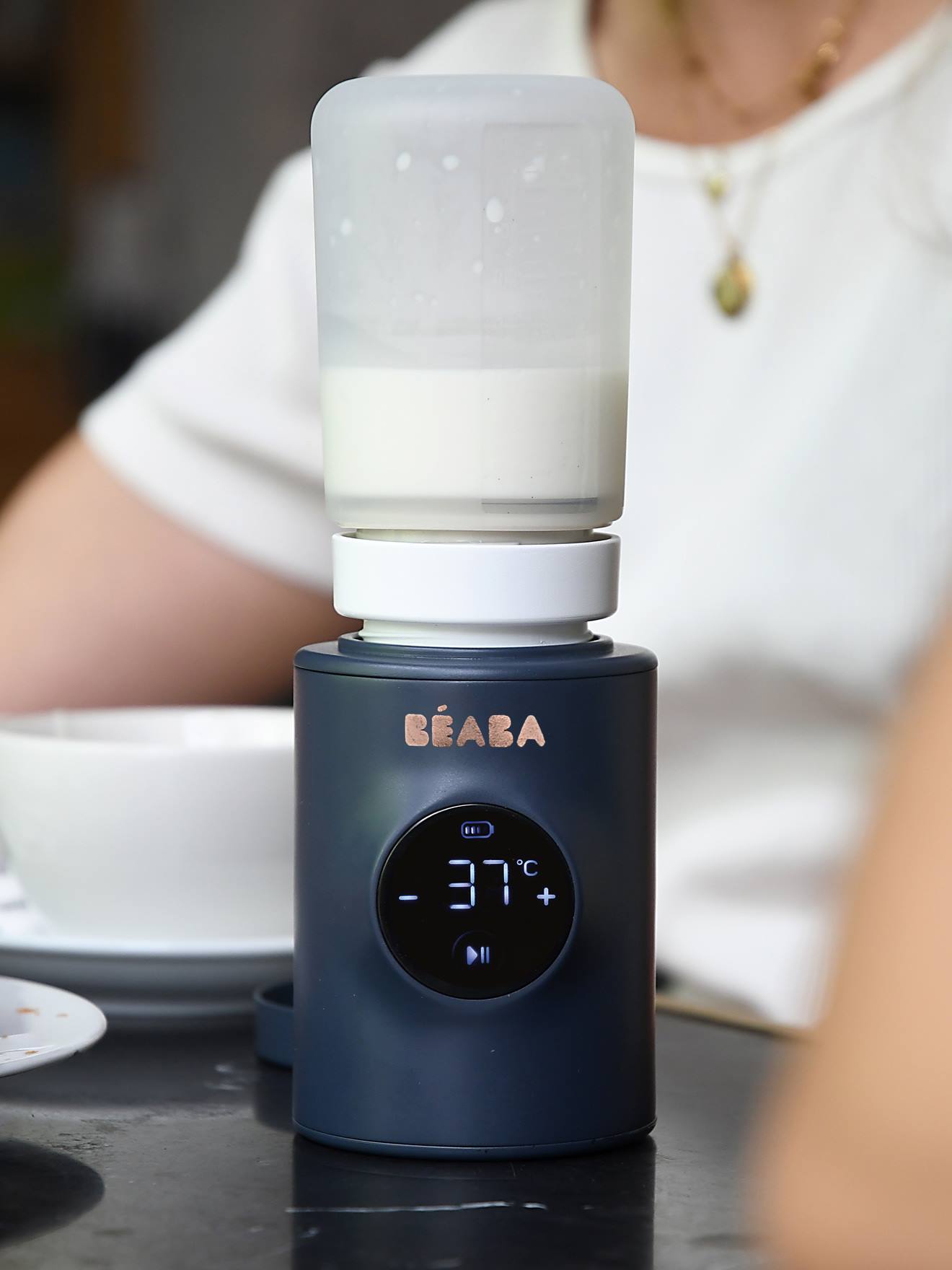 Chauffe-biberon ultra-rapide Milk Nomad bleu nuit