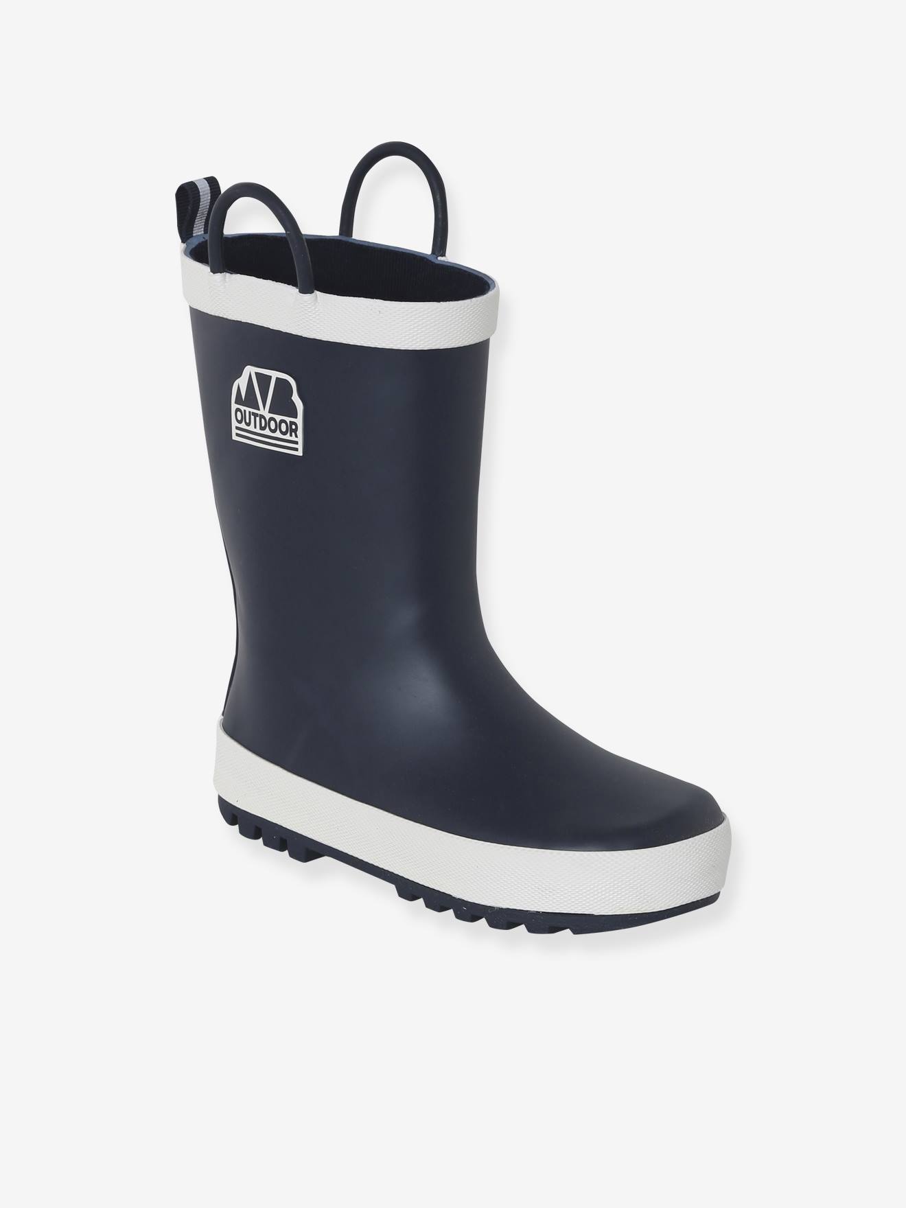 Bottes de pluie caoutchouc enfant collection maternelle marine