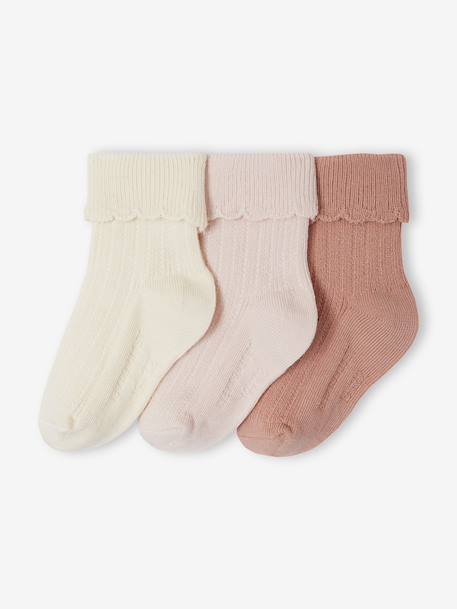 Lot de 3 paires de chaussettes bébé fille Assorties 1 - vertbaudet enfant 