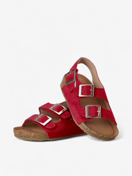 Sandales vacay enfant en cuir vegan Beige+Brown+Green+Light brown+Mustard+Purple+Red 33 - vertbaudet enfant 
