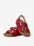 Sandales vacay enfant en cuir vegan Beige+Brown+Green+Light brown+Mustard+Purple+Red 33 - vertbaudet enfant 