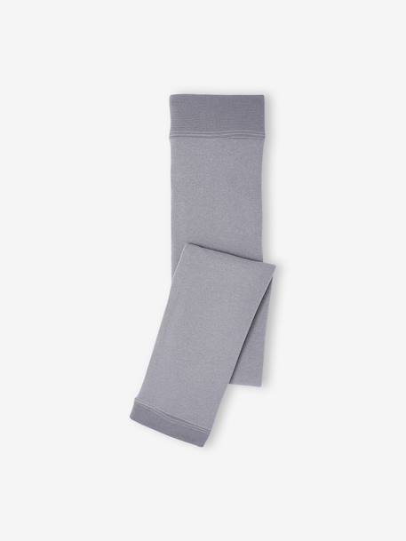 Legging collant fille maille polaire bleu+gris chiné+gris perle+mauve+noir 8 - vertbaudet enfant 