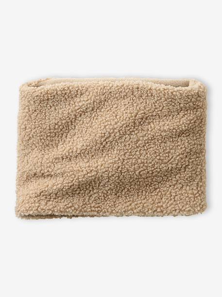Garçon-Accessoires-Bonnet, écharpe, gants-Snood garçon en sherpa doublé polaire
