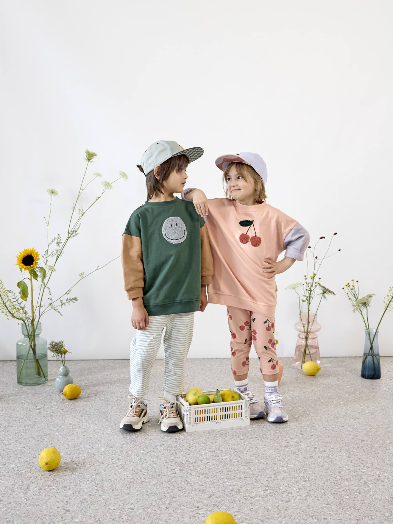 Sweat enfant Smile Little Gang LÄSSIG vert