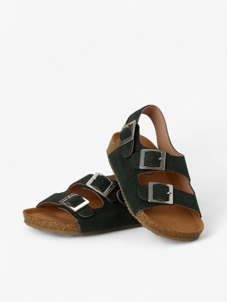 Sandales vacay enfant en cuir vegan Beige+Brown+Green+Light brown+Mustard+Purple+Red 14 - vertbaudet enfant 