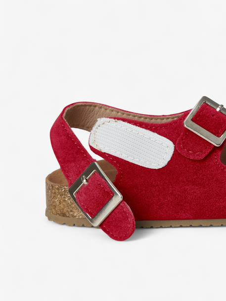Sandales vacay enfant en cuir vegan Beige+Brown+Green+Light brown+Mustard+Purple+Red 35 - vertbaudet enfant 