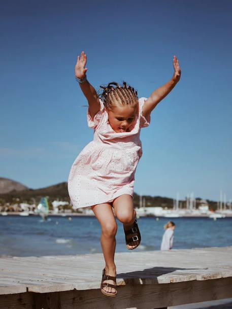 Sandales vacay enfant en cuir vegan Beige+Brown+Green+Light brown+Mustard+Purple+Red 11 - vertbaudet enfant 