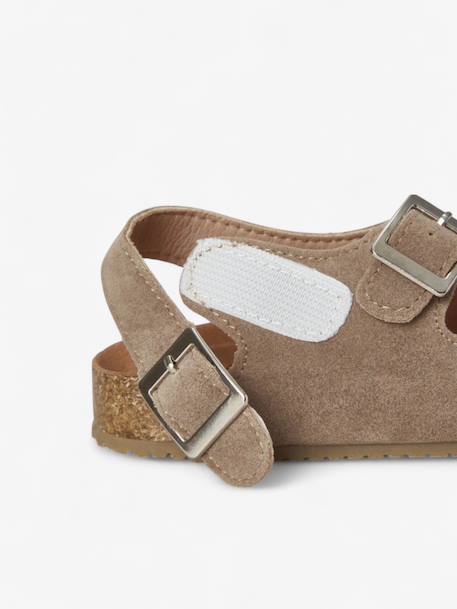Sandales vacay enfant en cuir vegan Beige+Brown+Green+Light brown+Mustard+Purple+Red 4 - vertbaudet enfant 