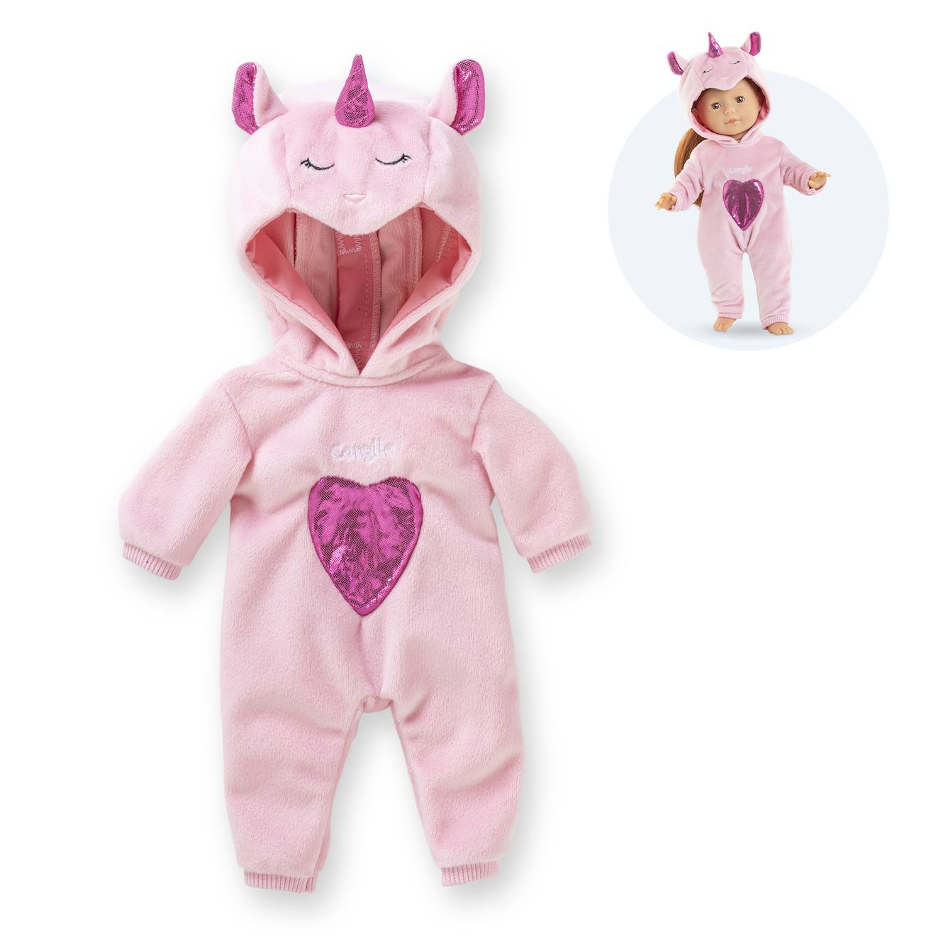 Pyjama Licorne Rose Pour Poupée Ma Corolle Multicolore