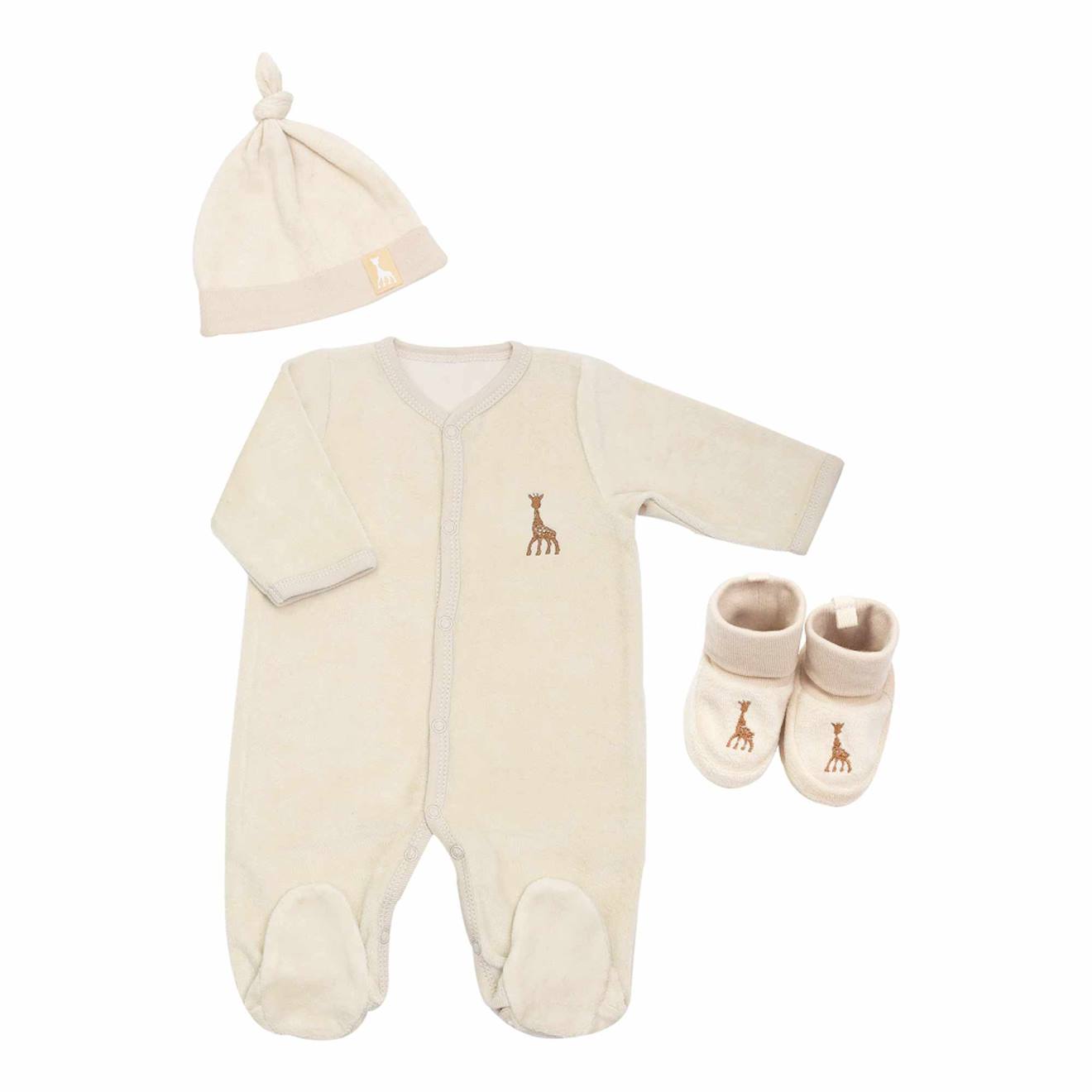 Trois Kilos Sept - Trousseau Naissance Sophie La Girafe© Beige