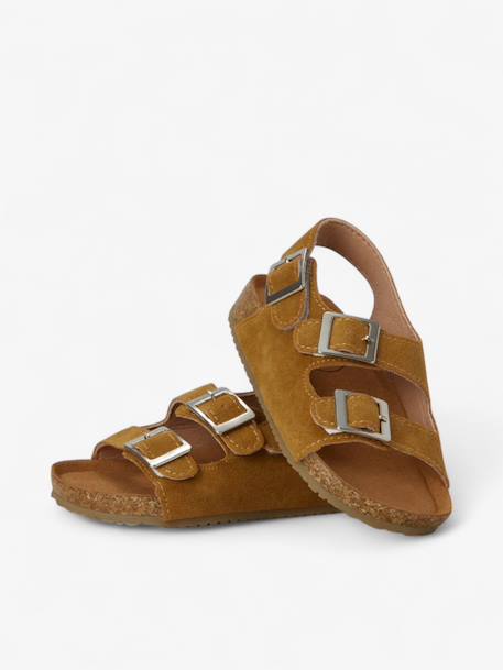 Sandales vacay enfant en cuir vegan Beige+Brown+Green+Light brown+Mustard+Purple+Red 22 - vertbaudet enfant 