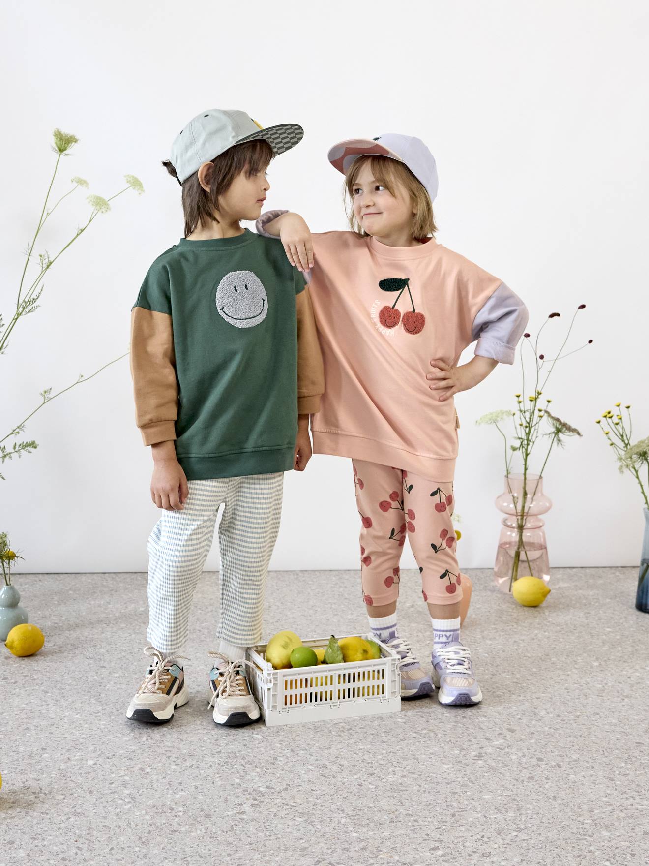 Sweat à capuche collection Little Gang LÄSSIG. pêche