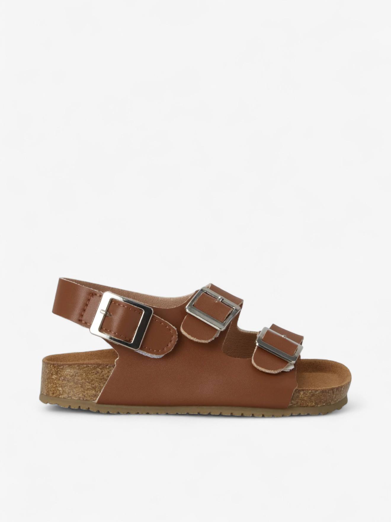 Sandales Chill Enfant En Cuir Vegan Brown