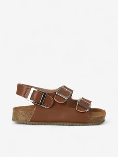 Sandales chill enfant en cuir vegan  - vertbaudet enfant