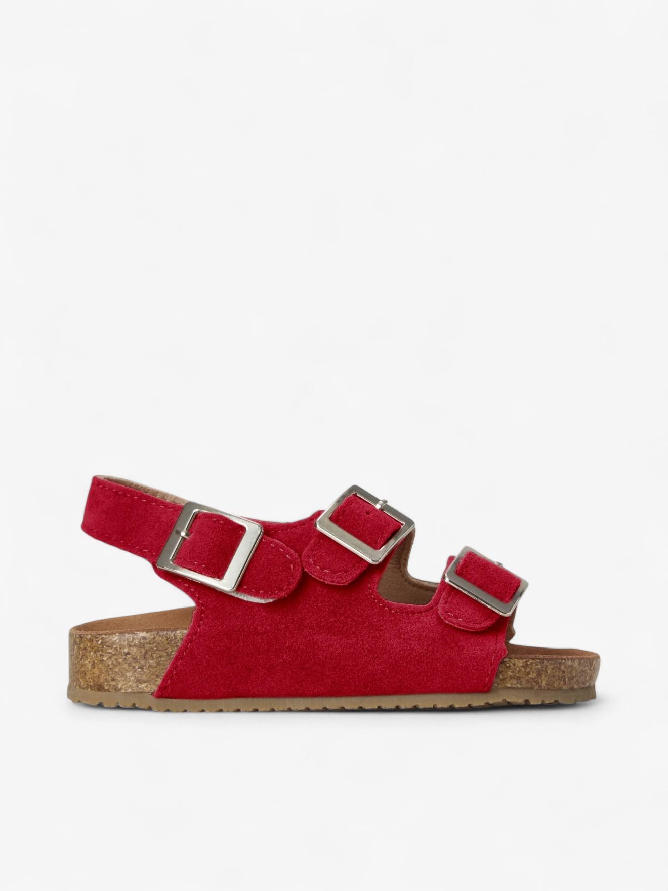 Sandales Vacay Enfant En Cuir Vegan Red