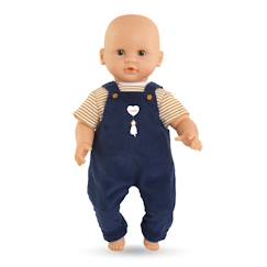 Jouet-Poupons et poupées-T-shirt et salopette marine pour poupon 30 cm