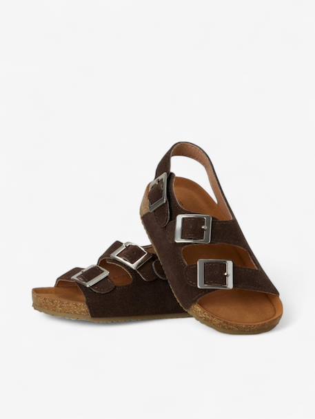 Sandales vacay enfant en cuir vegan Beige+Brown+Green+Light brown+Mustard+Purple+Red 8 - vertbaudet enfant 