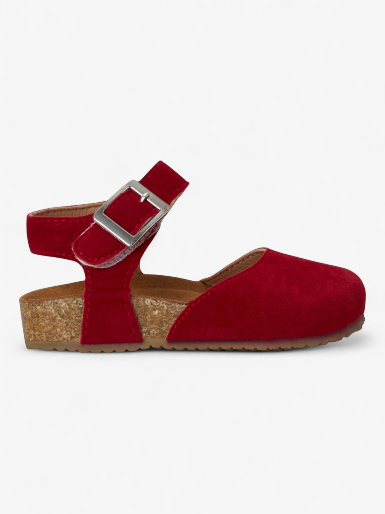Sandales Astrid Enfant En Cuir Vegan Red