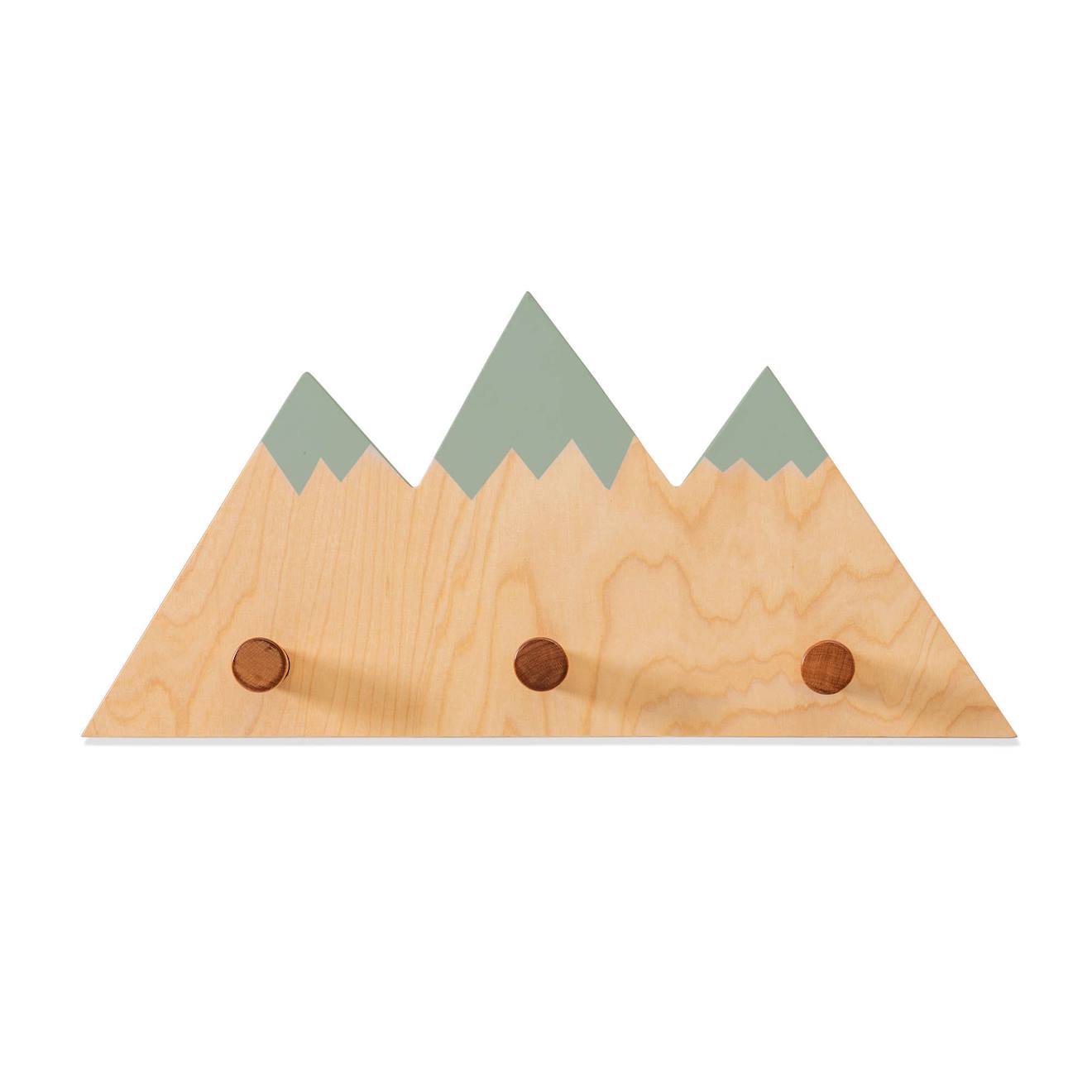 Crochet Mural Montagnes (3 Crochets) Vert Eucalyptus