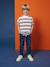 Jean garçon large facile à enfiler denim black+denim bleached+denim brut+gris+stone 21 - vertbaudet enfant 