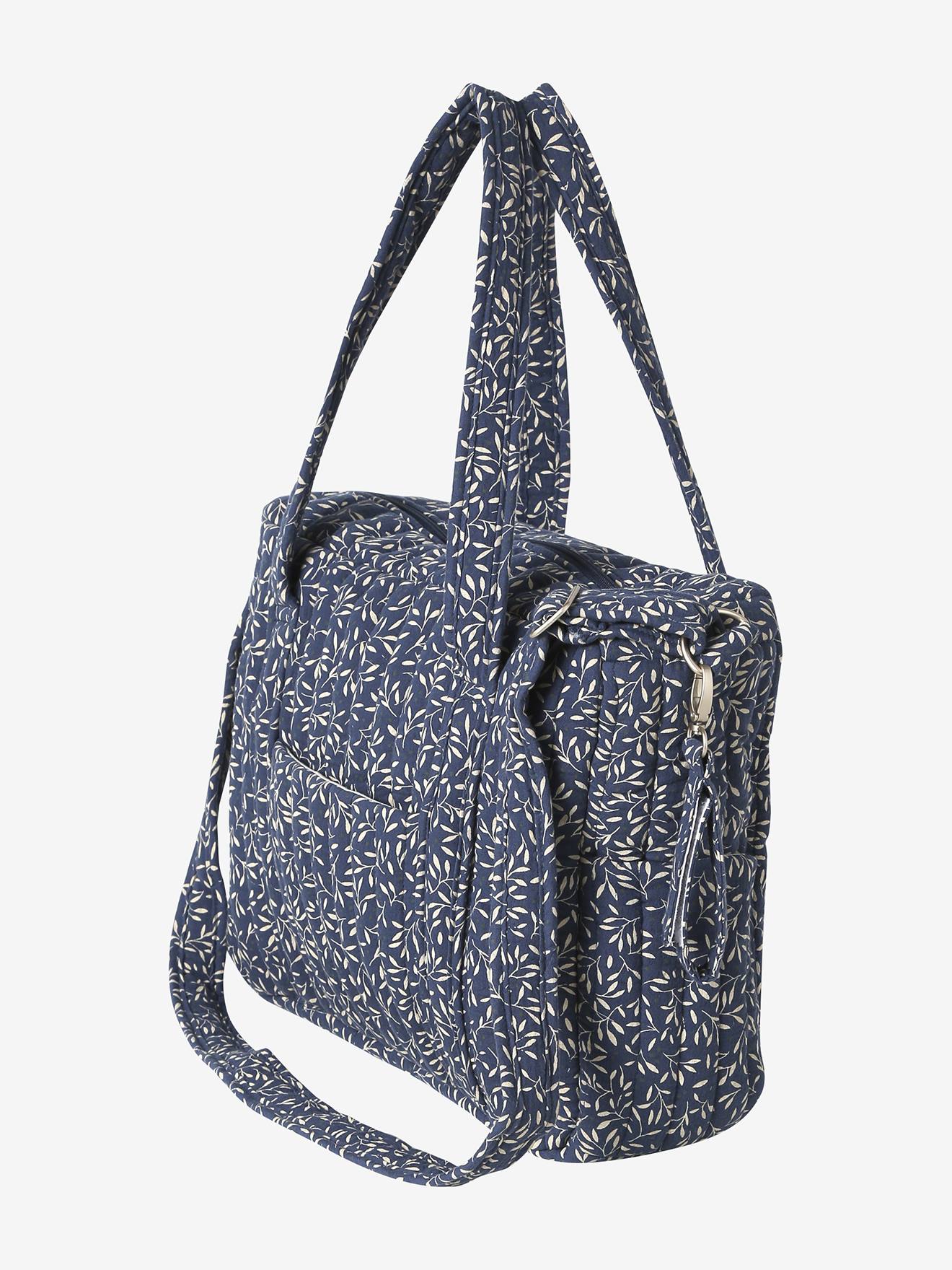 Sac à langer en gaze de coton JOIOSA bleu nuit (Vertbaudet) - Image 1