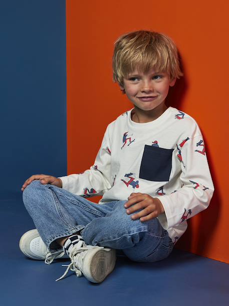 Garçon-Tee-shirt manches longues HAPPY LA imprimé garçon
