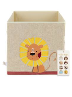 Boîte de rangement pliable - motif lion  - vertbaudet enfant