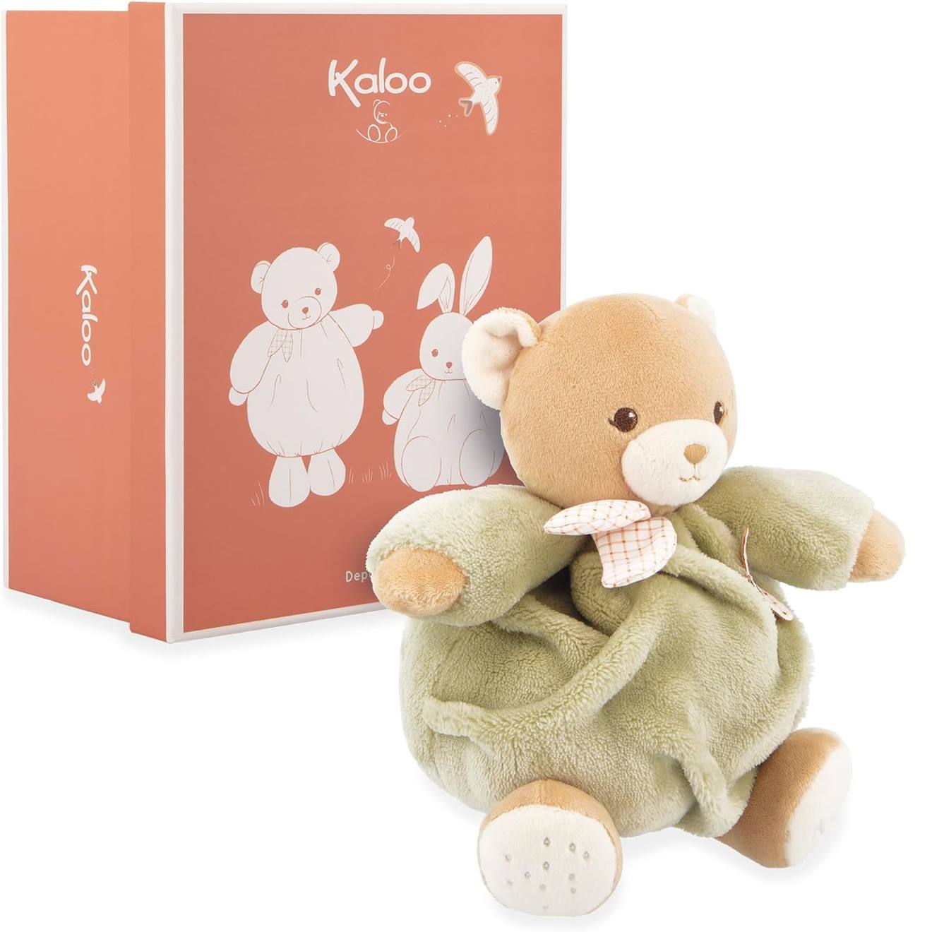 Peluche Ours Patapouf 17 Cm Vert