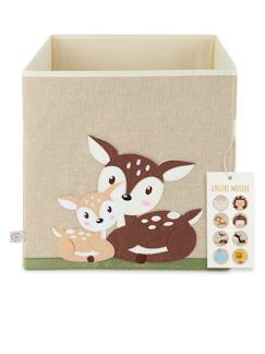 Boîte de rangement pliable - motif chevruils  - vertbaudet enfant