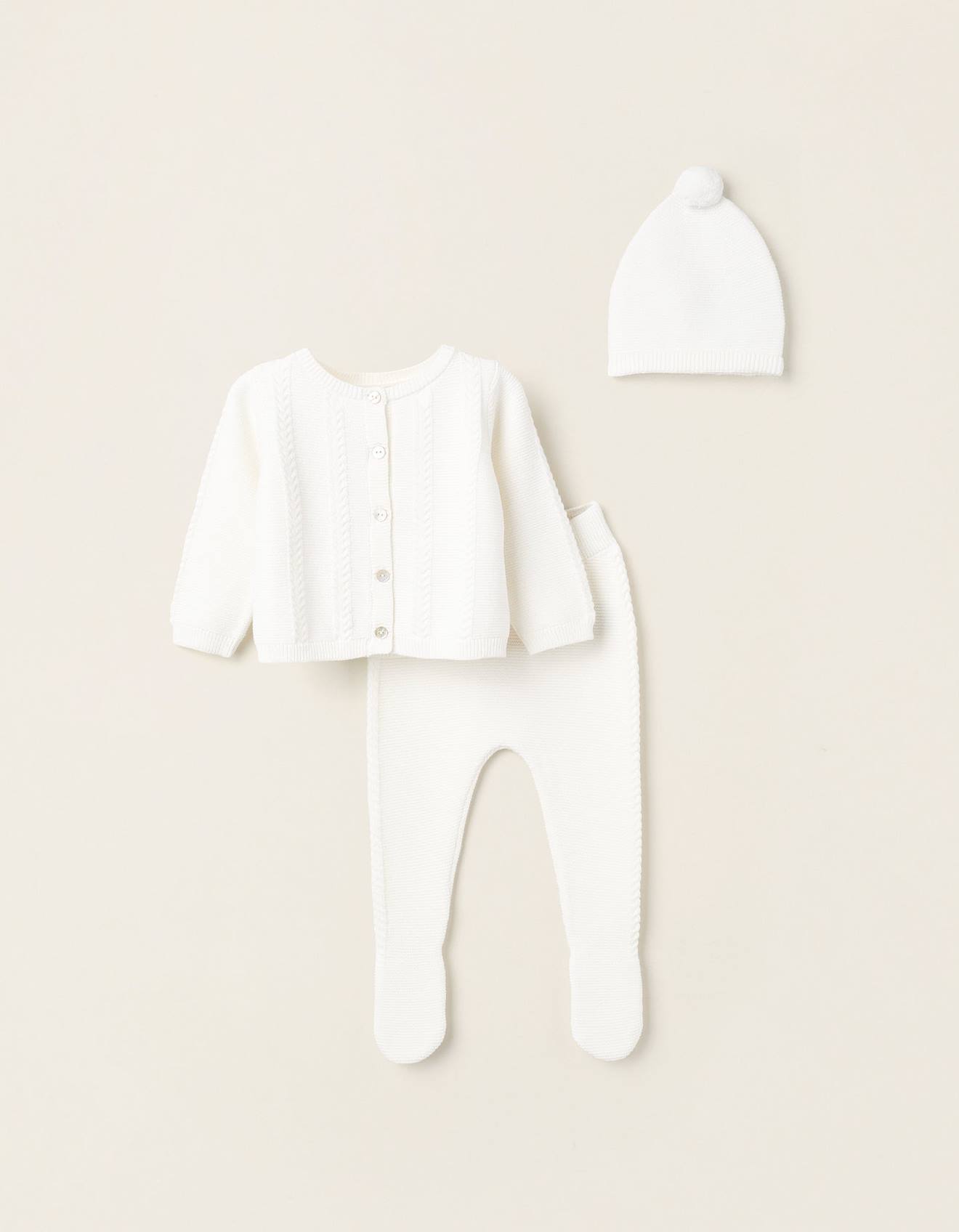 Ensemble De Maille 3 Pices Blanc 40 €