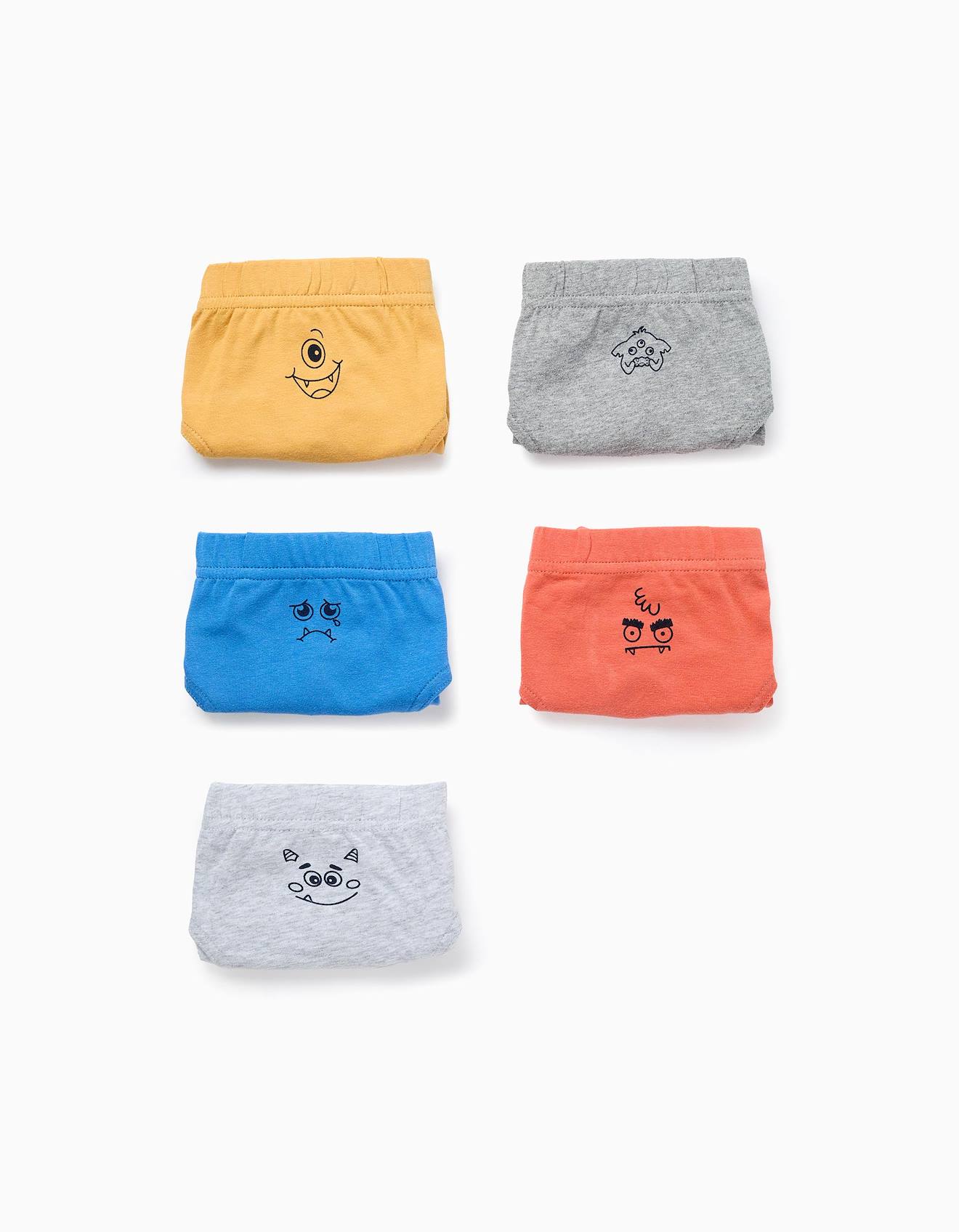 Pack 5 Culottes Monstres Des Émotions Multicolore