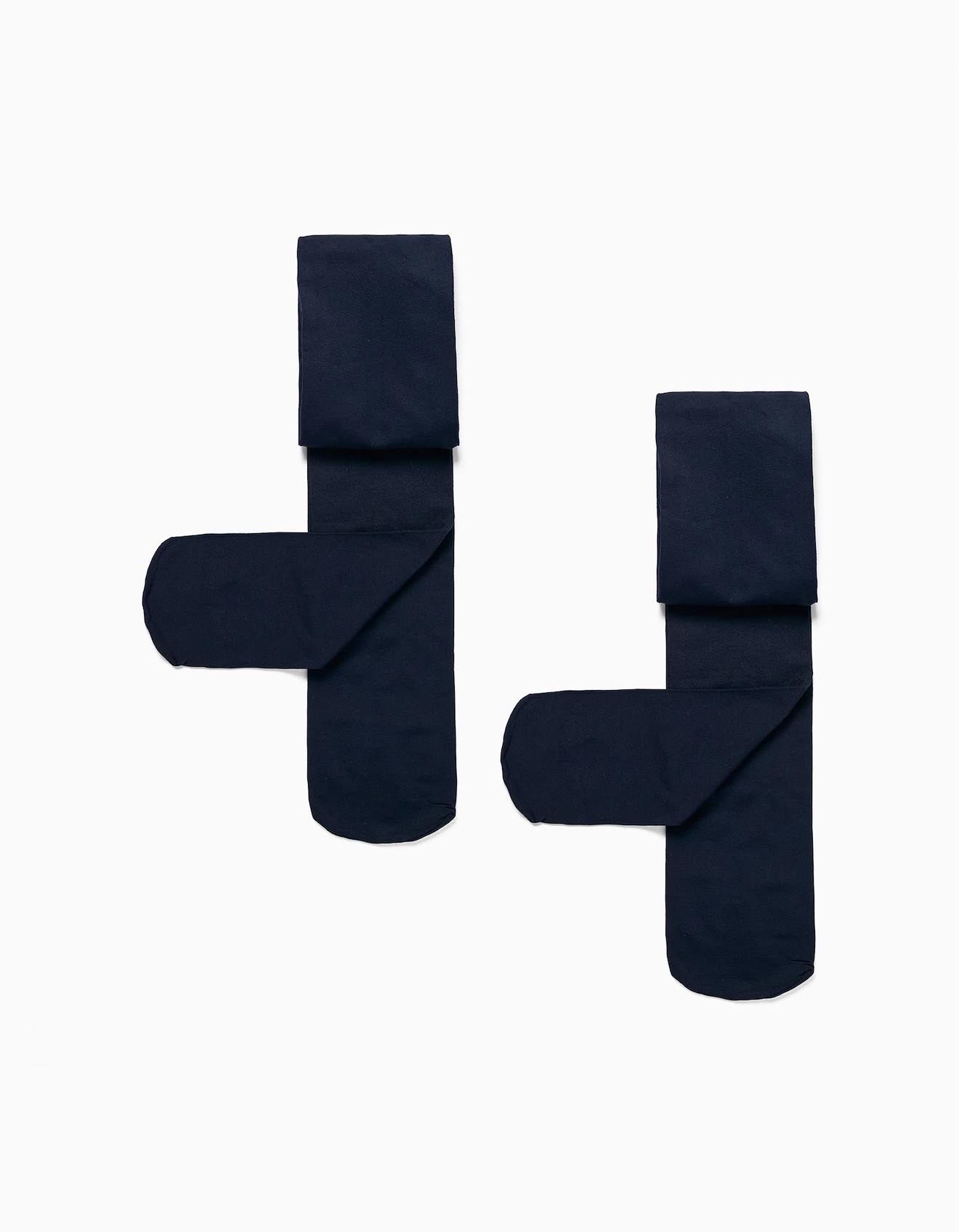 Lot De 2 Paires De Collants En Microfibre 40 Den Bleu Foncé