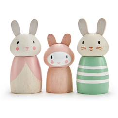 Jouet-Jeux d'imagination-Figurines famille de lapin