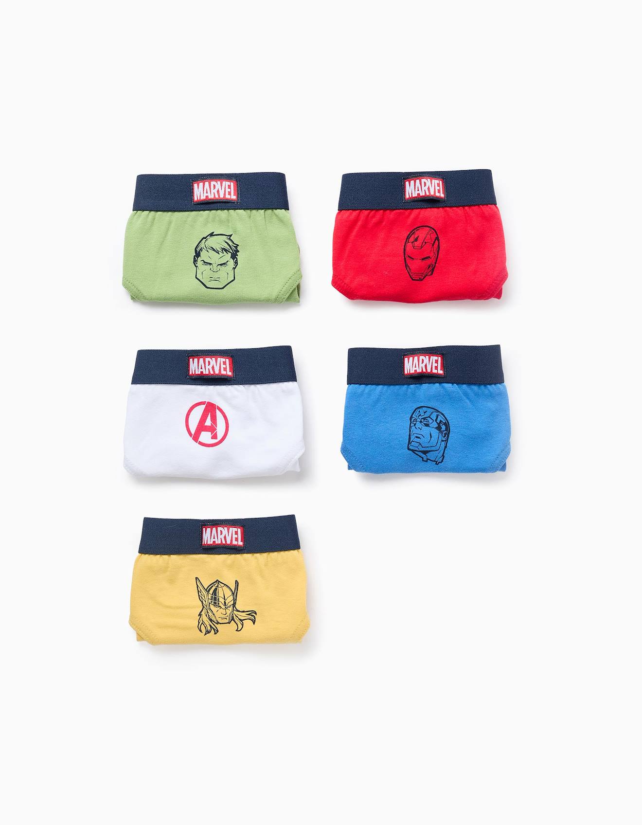 Pack 5 Slips Avengers Multicolore