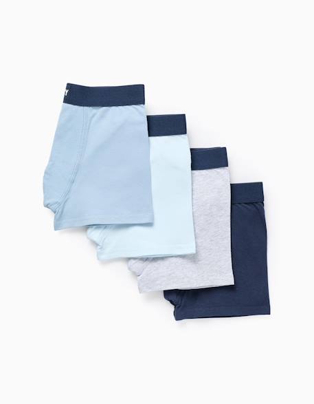 Pack 4 boxers unis  - vertbaudet enfant