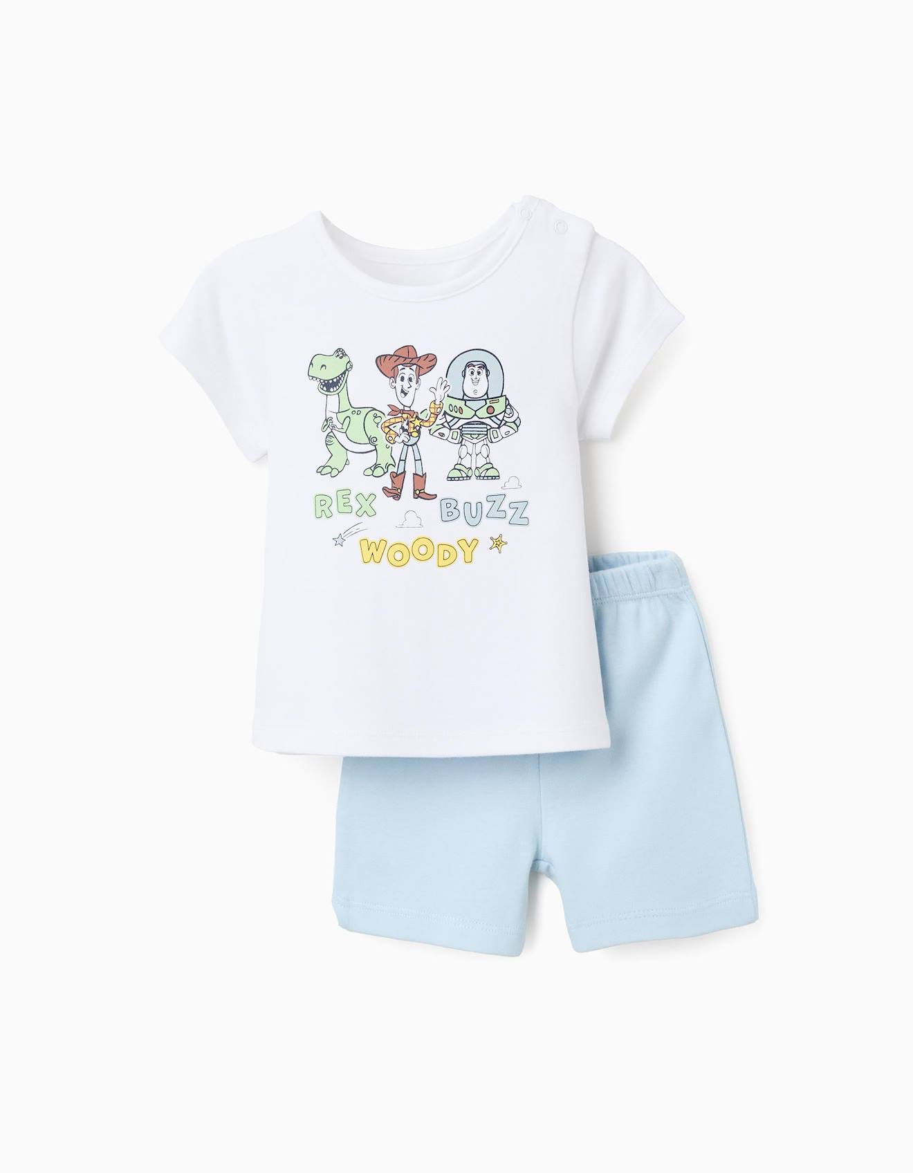 Pyjama Court En Coton Toy Story Blanc