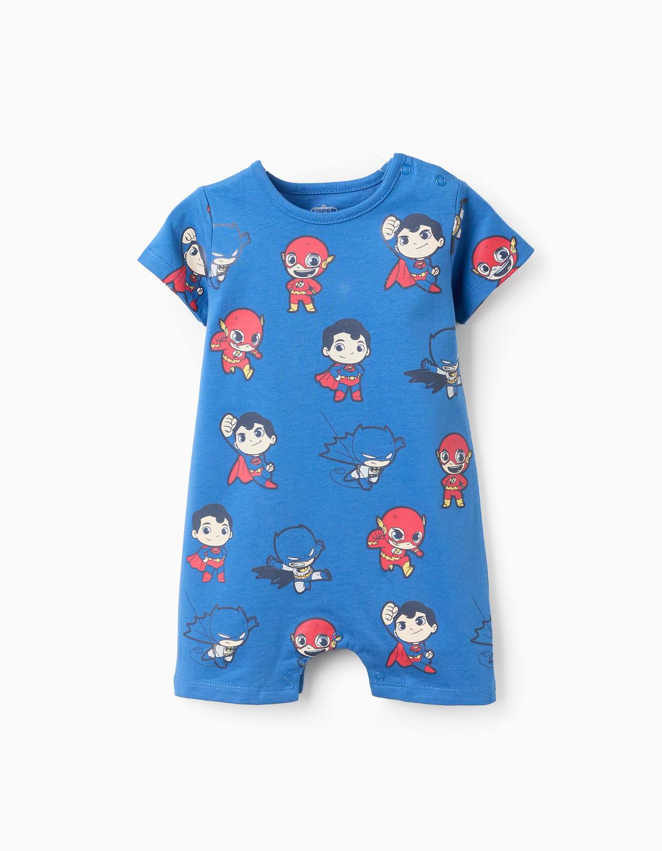 Pyjama-combishort En Coton Dc Comics Bleu