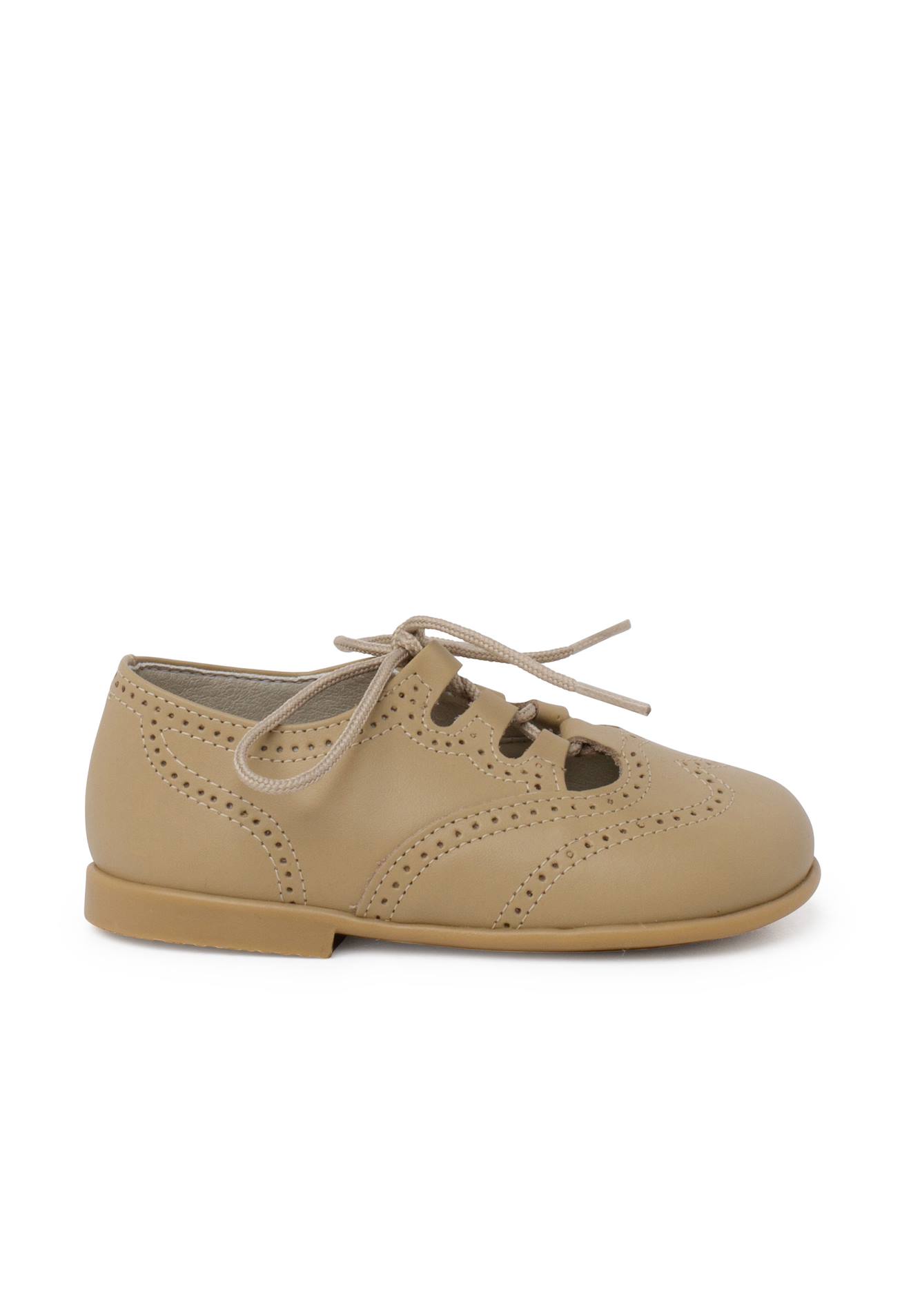 Chaussures Anglaises En Cuir Camel