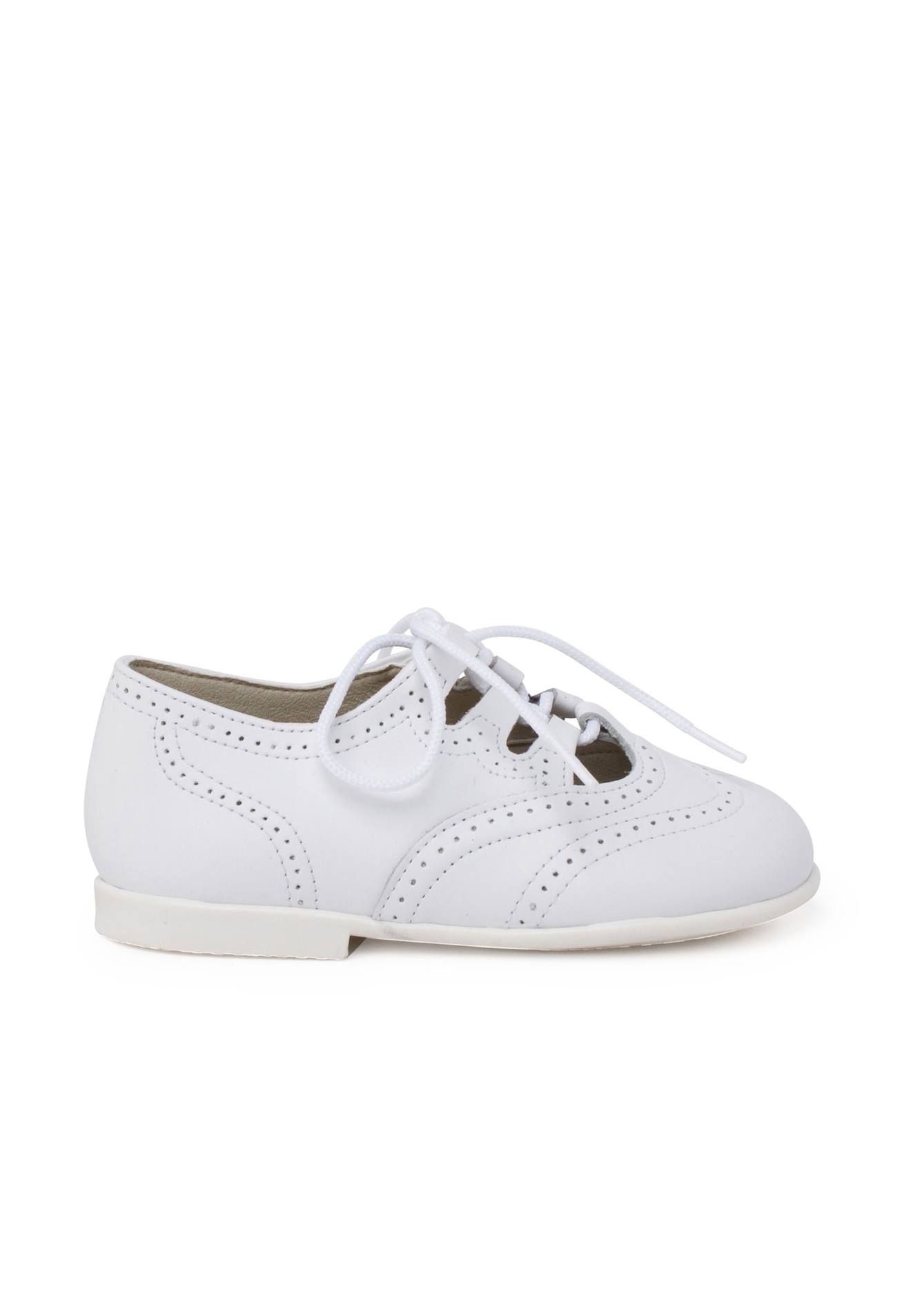 Chaussures Anglaises En Cuir Blanc
