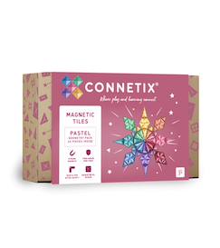 -Jeu de construction magnétique pastel pack géométrique, 40 pièces