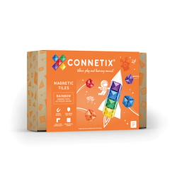 -Jeu de construction magnétique arc-en-ciel paquet carré, 42 pièces