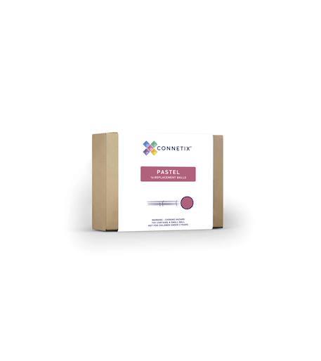 Connetix - Jeu De Construction Magnétique Pastel Paquet De Balles, 16 Pièces Pastel